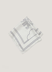 Silk Pocket Square in Ecru