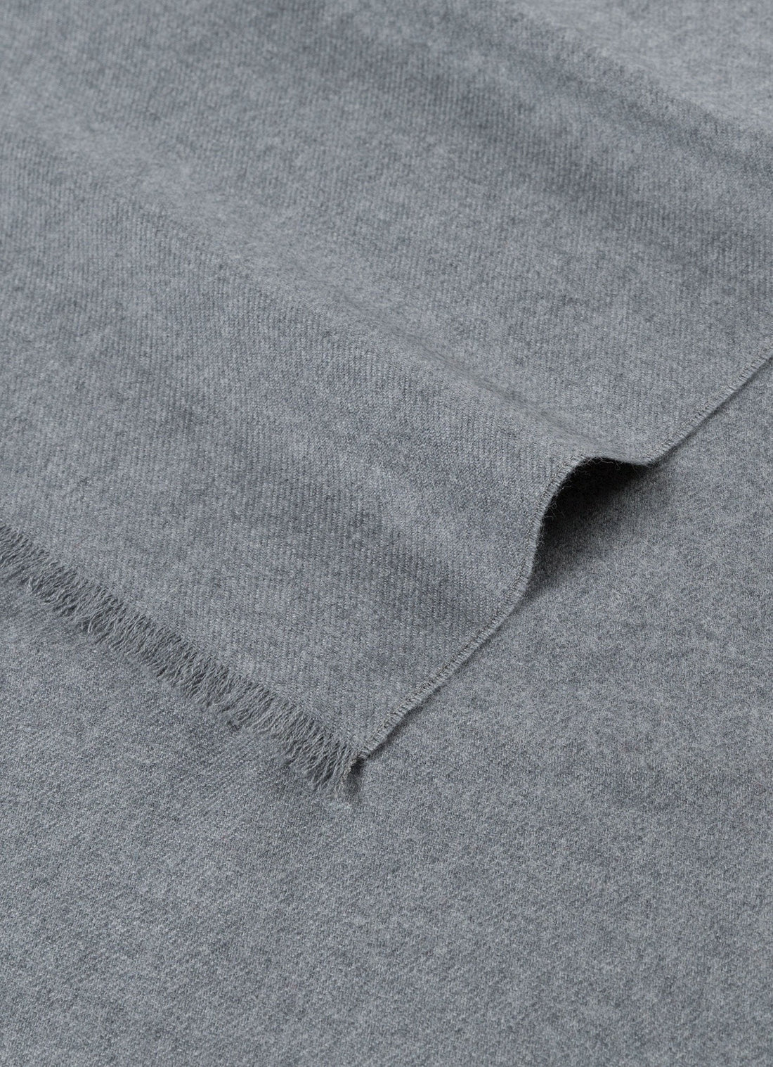 Extra Extra-Fine Merino Scarf in Mid Grey Melange