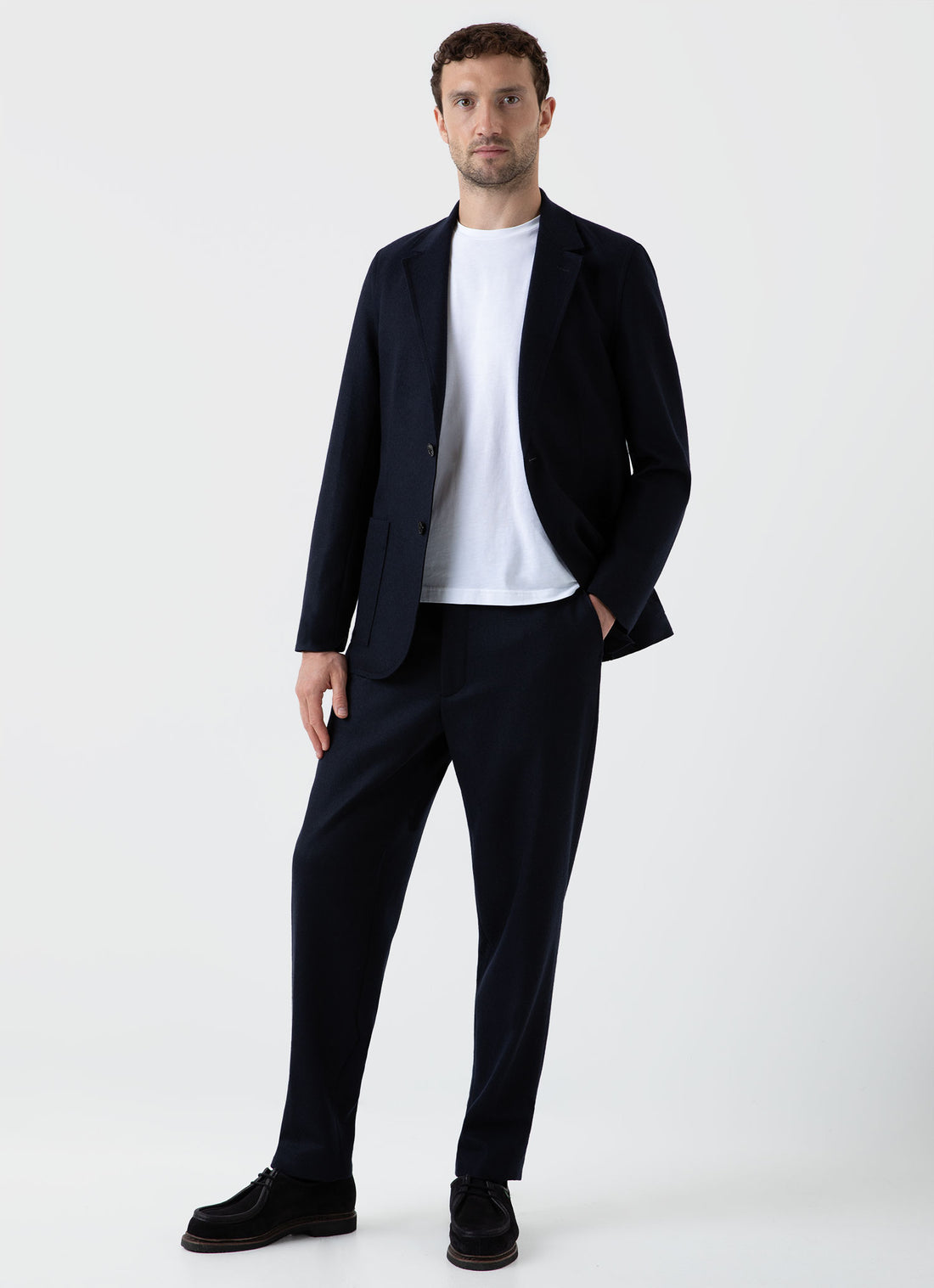 Men's Sunspel x Casely-Hayford Trouser in Navy