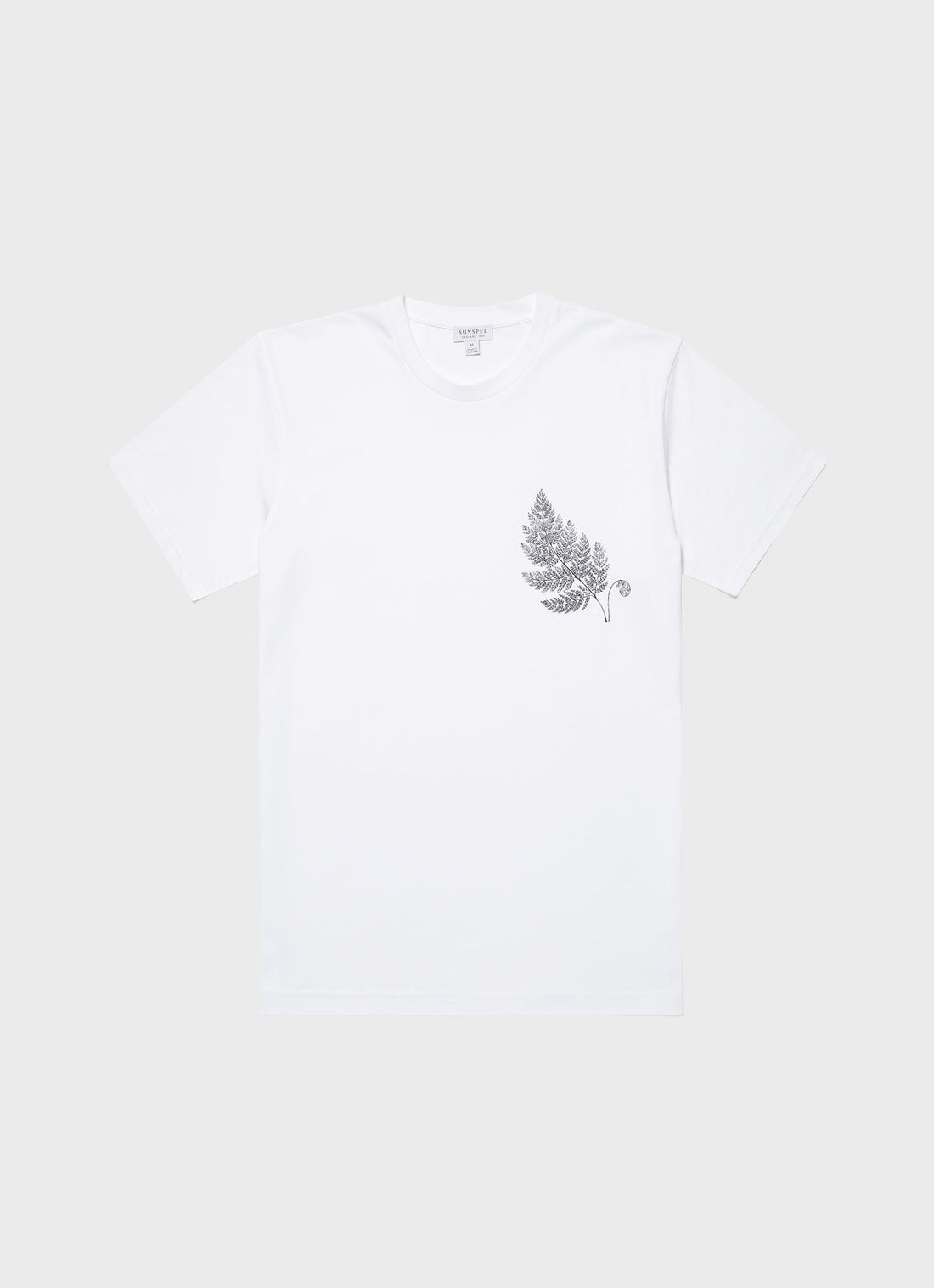 Men's Fern Print T-shirt in White