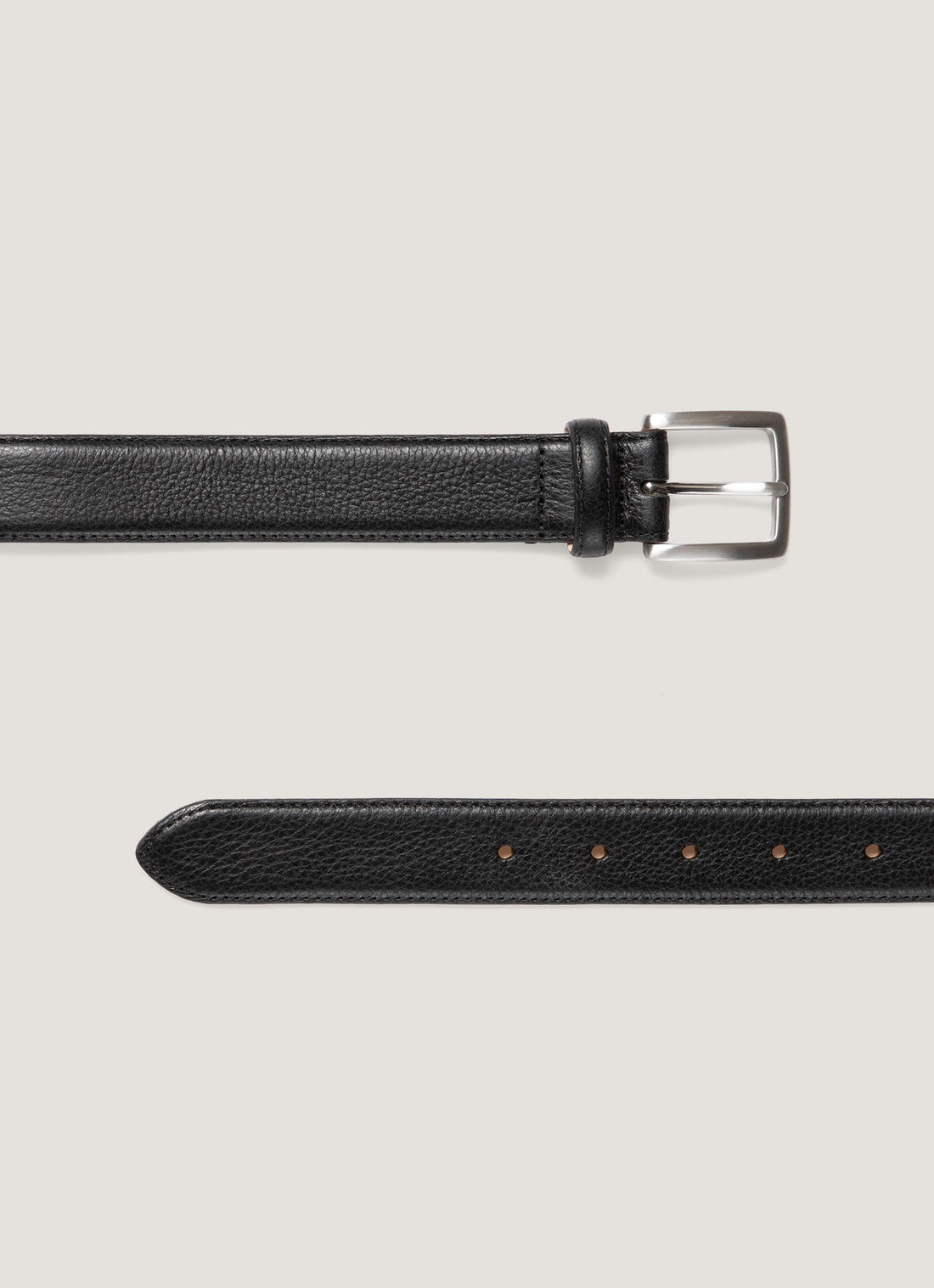 Men's Smart Leather Belt in Black