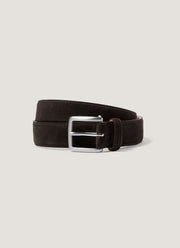 Men's Smart Suede Belt in Brown