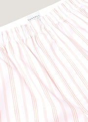 Men's Classic Boxer Shorts in Pale Pink Stripe