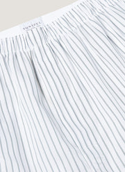 Men's Classic Boxer Short in White/Blue/Green