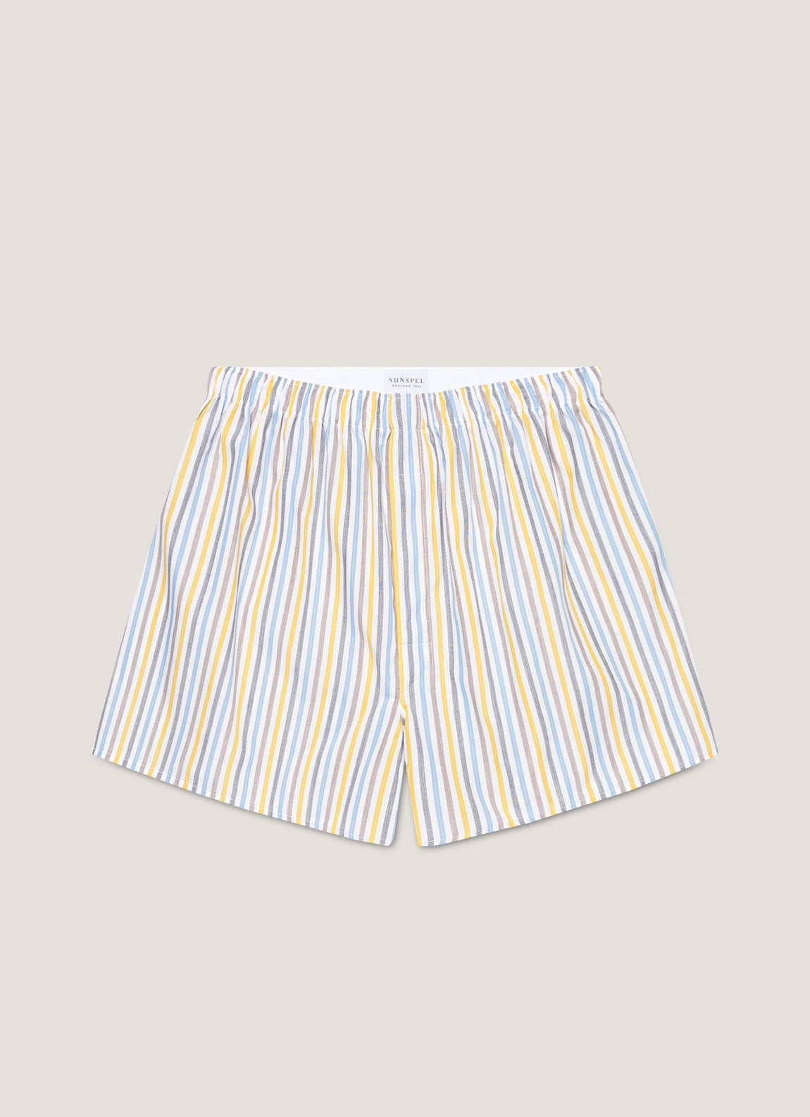 Men's Classic Boxer Short in Yellow/Brown/Blue