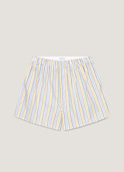 Men's Classic Boxer Short in Yellow/Brown/Blue