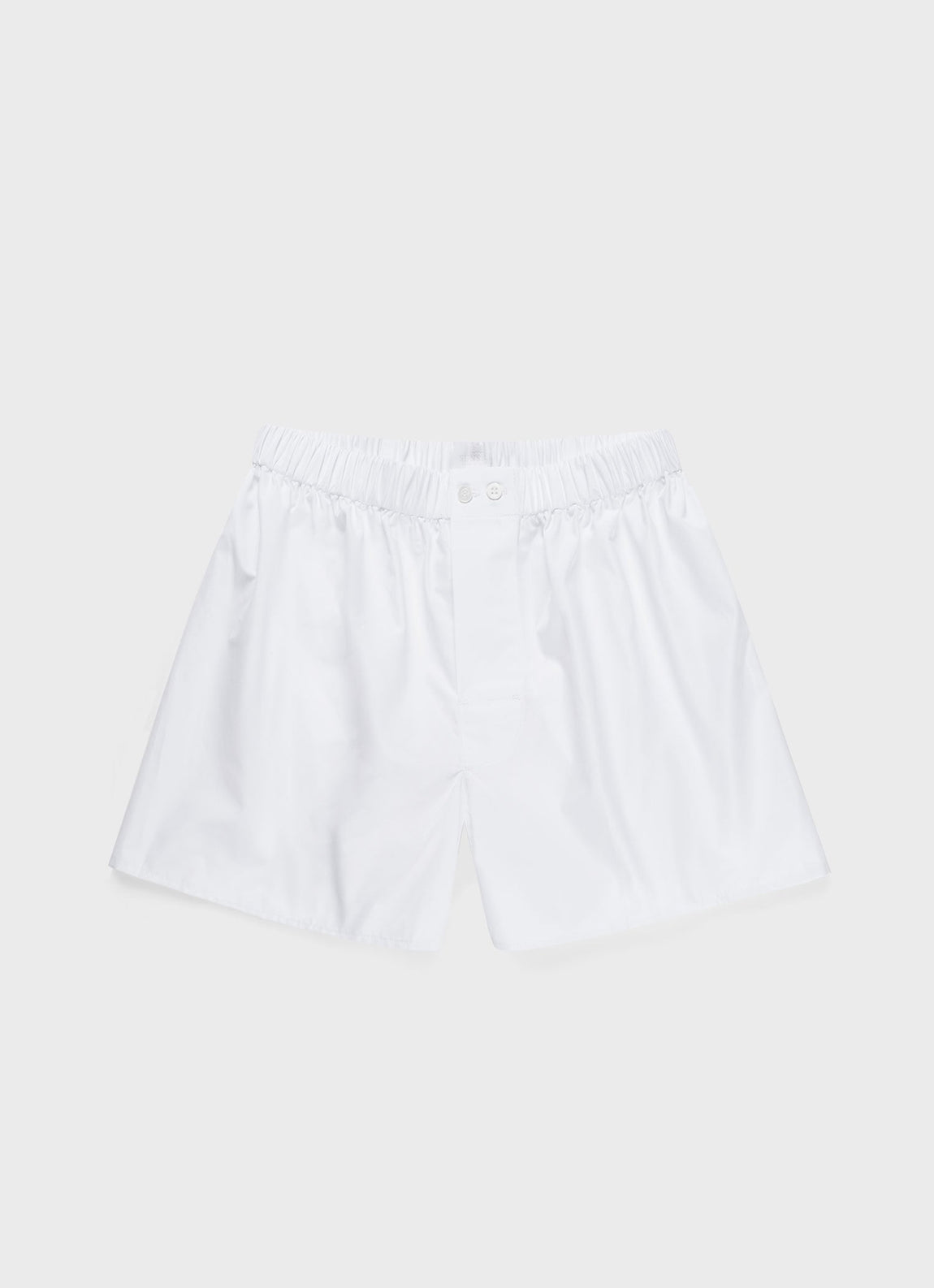 Men's Sea Island Cotton Boxer Short in White