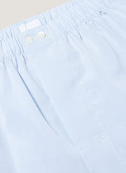 Men's Sea Island Cotton Boxer Short in Light Blue