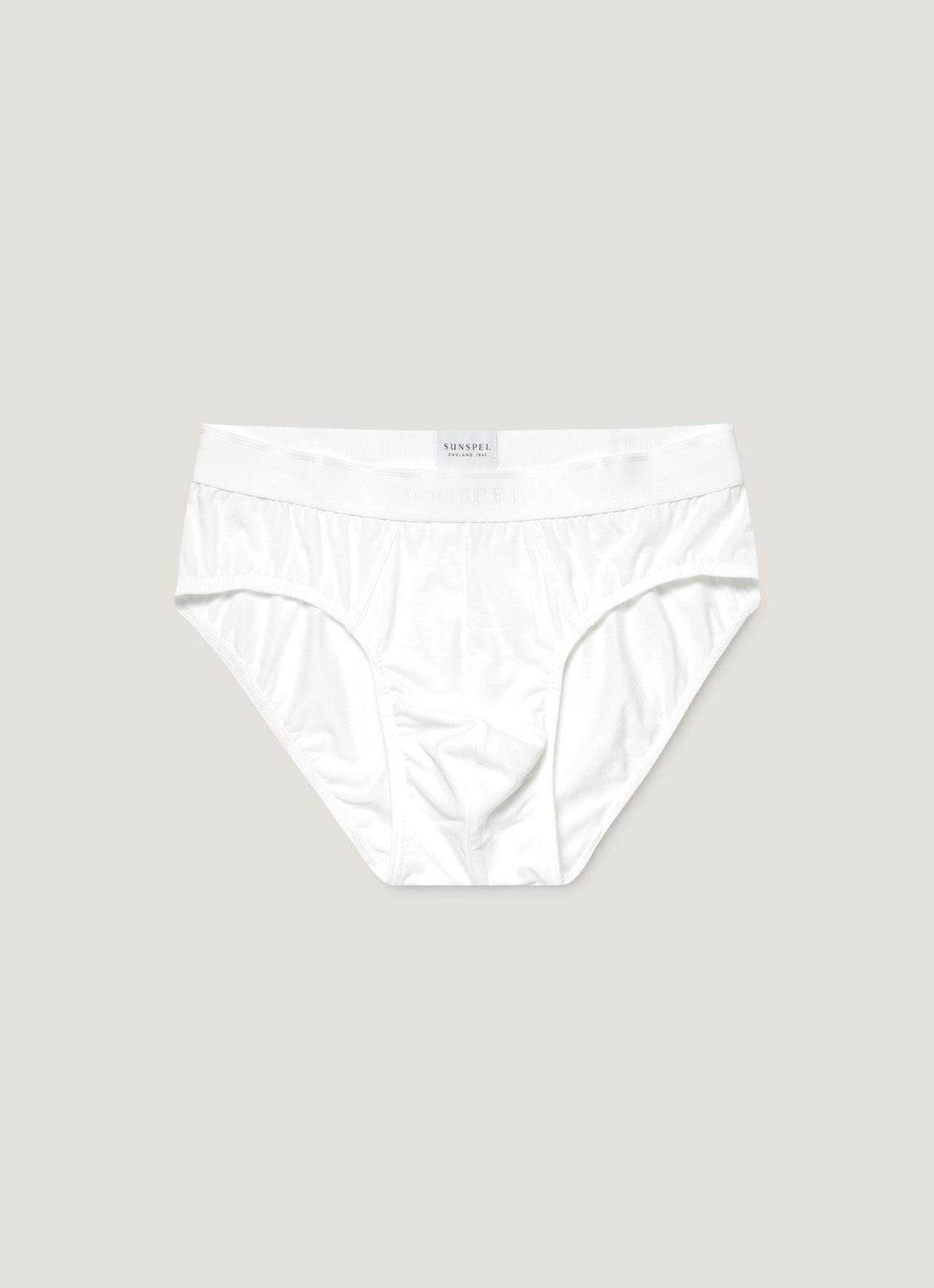 Men's Stretch Cotton Briefs in White