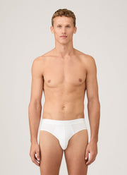 Men's Stretch Cotton Briefs in White