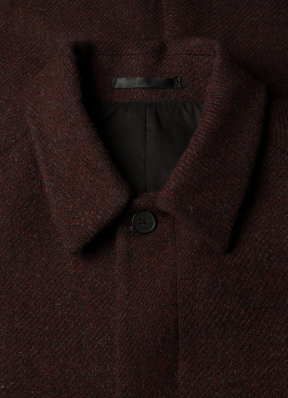 Men's Harris Tweed Car Coat in Truffle