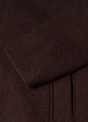 Men's Harris Tweed Car Coat in Truffle