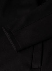 Men's Boiled Wool Coat in Navy