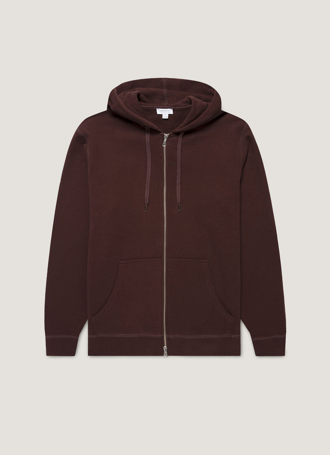 Men's Loopback Zip Hoodie in Truffle