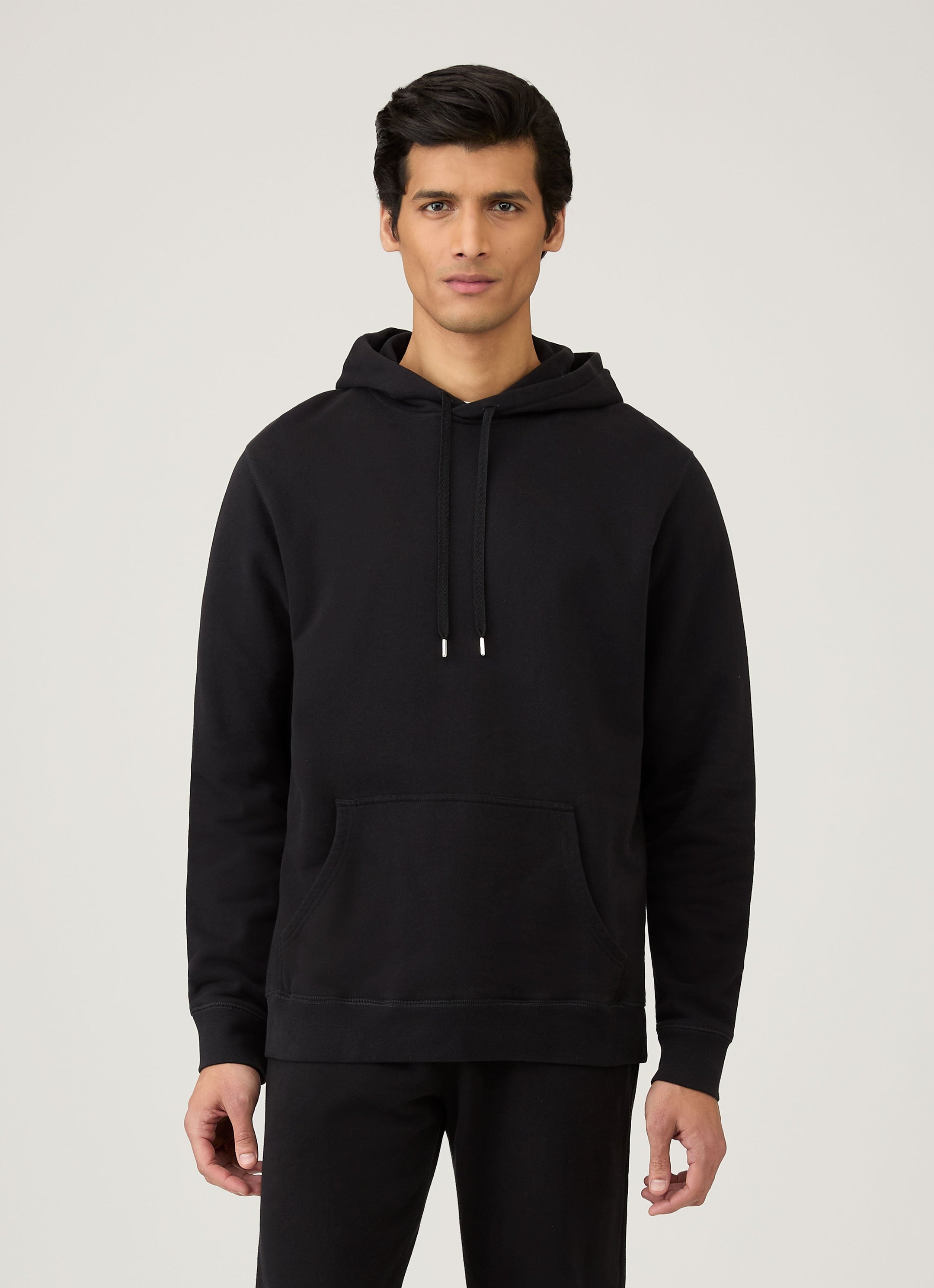 Men's Loopback Hoodie in Black