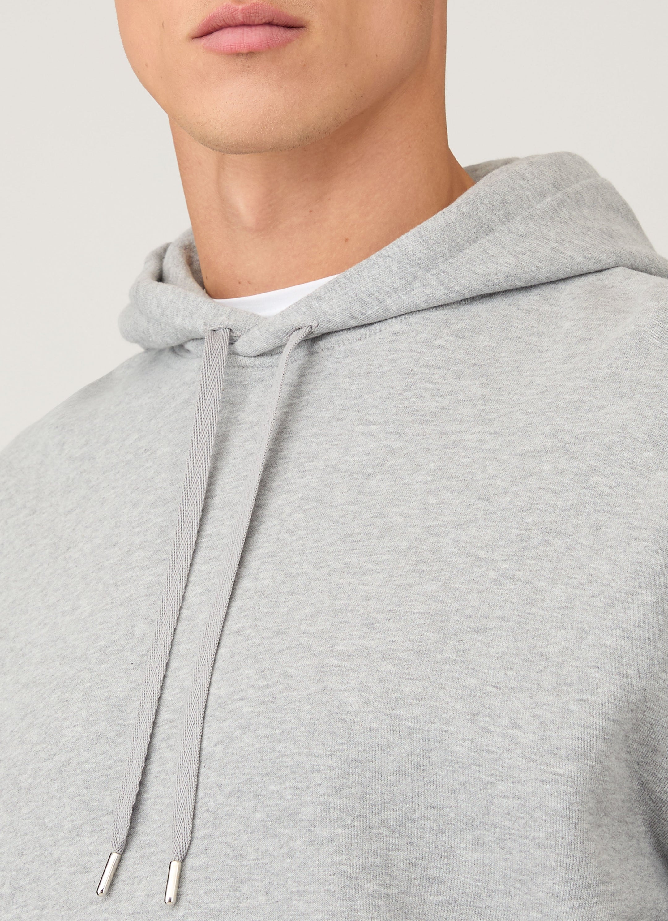Men's Loopback Hoodie in Grey Melange