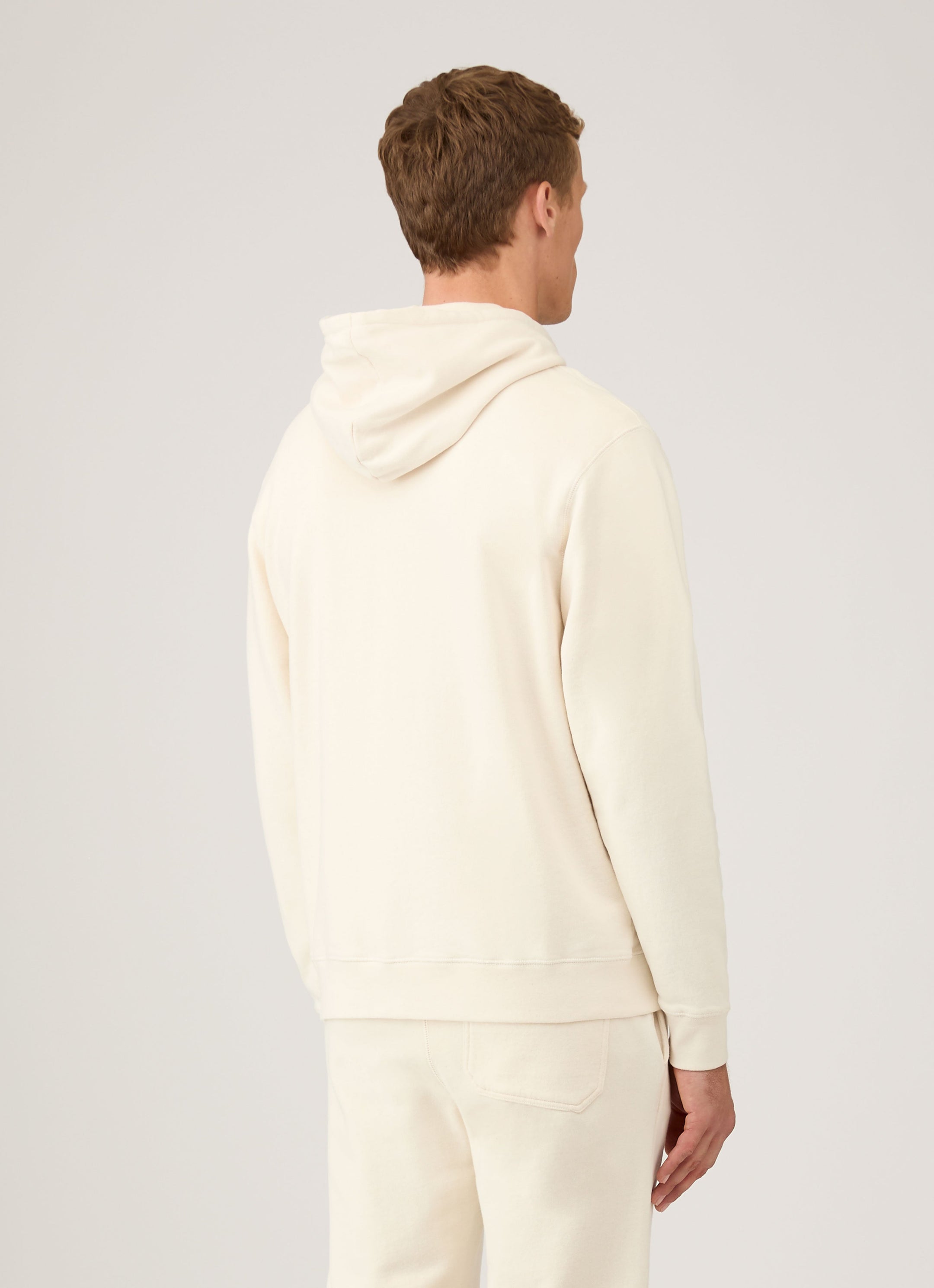 Men's Undyed Loopback Hoodie in Undyed
