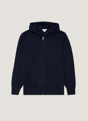 Men's Cashmere Hoodie in Navy