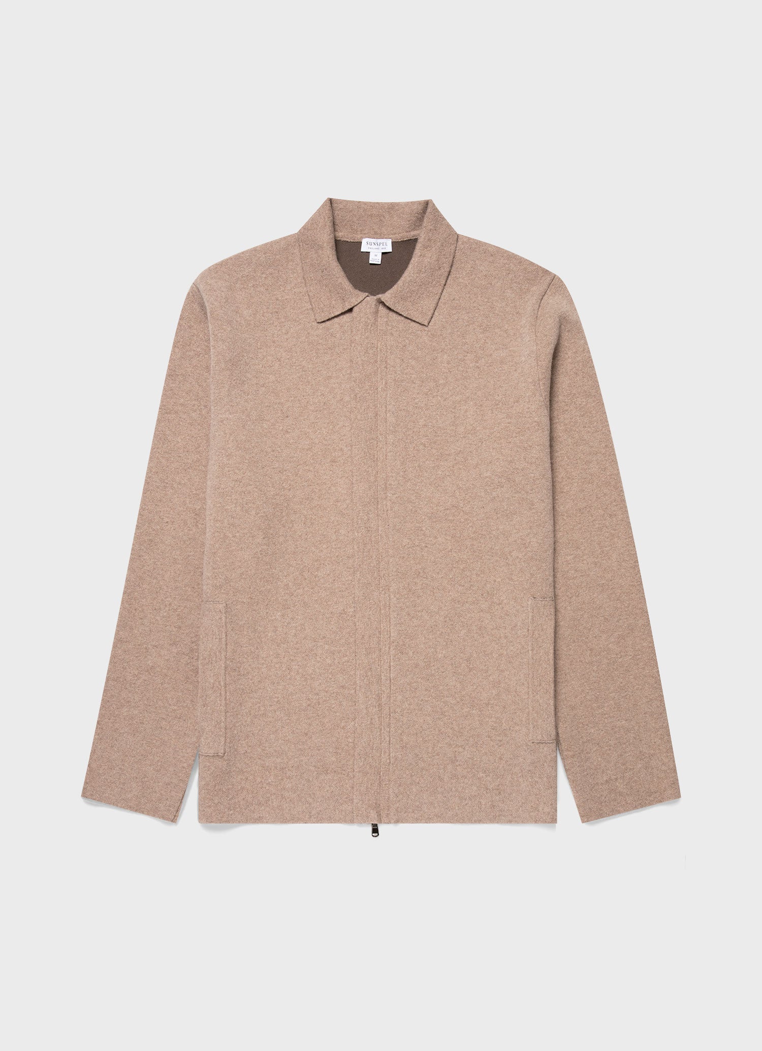 日本製SUNSEA ブラウンチェック ダブルブレストコート SUNSEA(サンシー) 17AW W-face check jedi coat ダブルフェイス