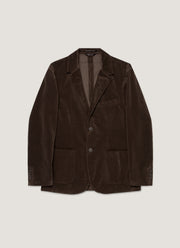 Men's Corduroy Blazer in Coffee