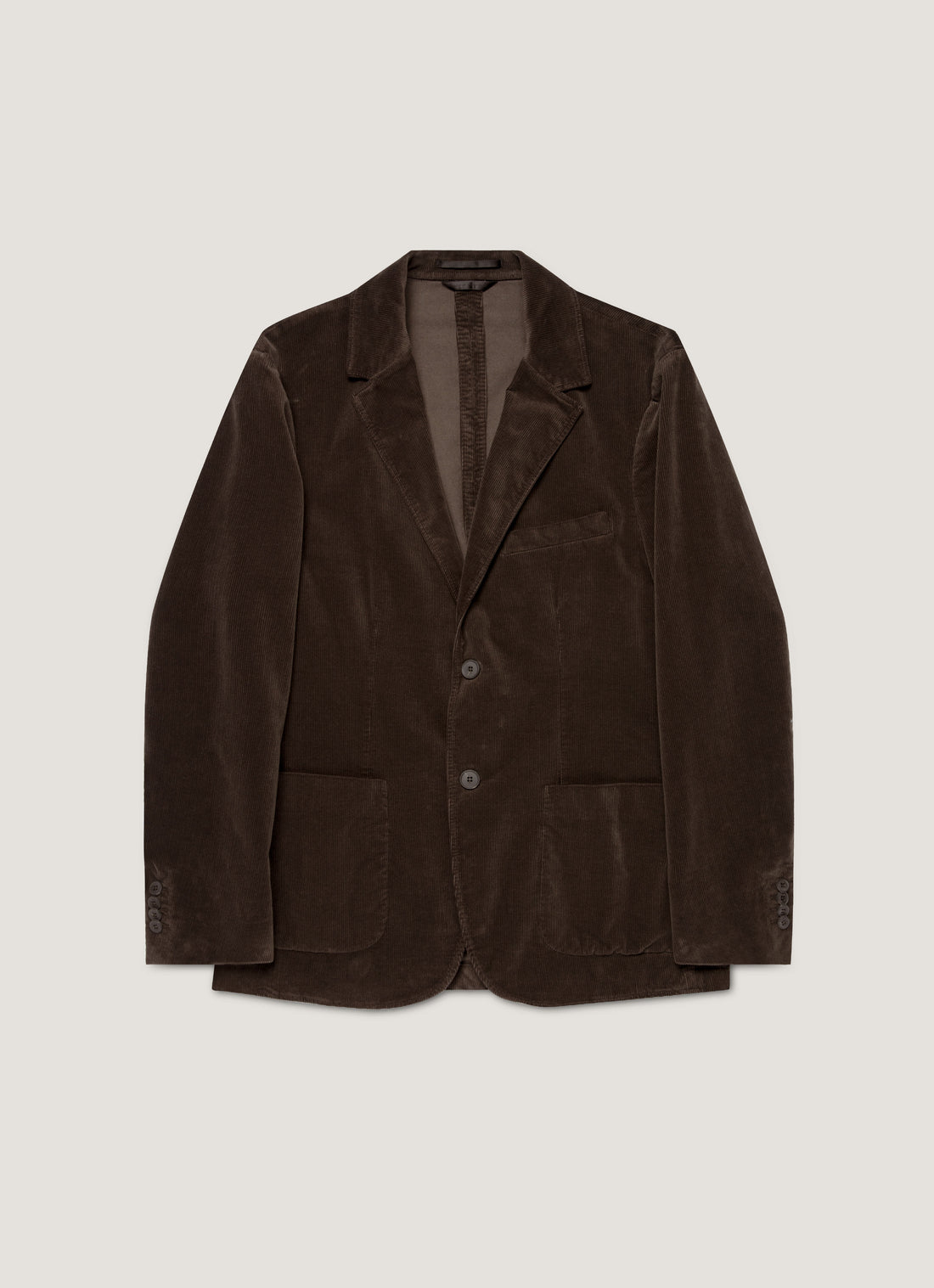 Men's Corduroy Two-Piece Suit in Coffee
