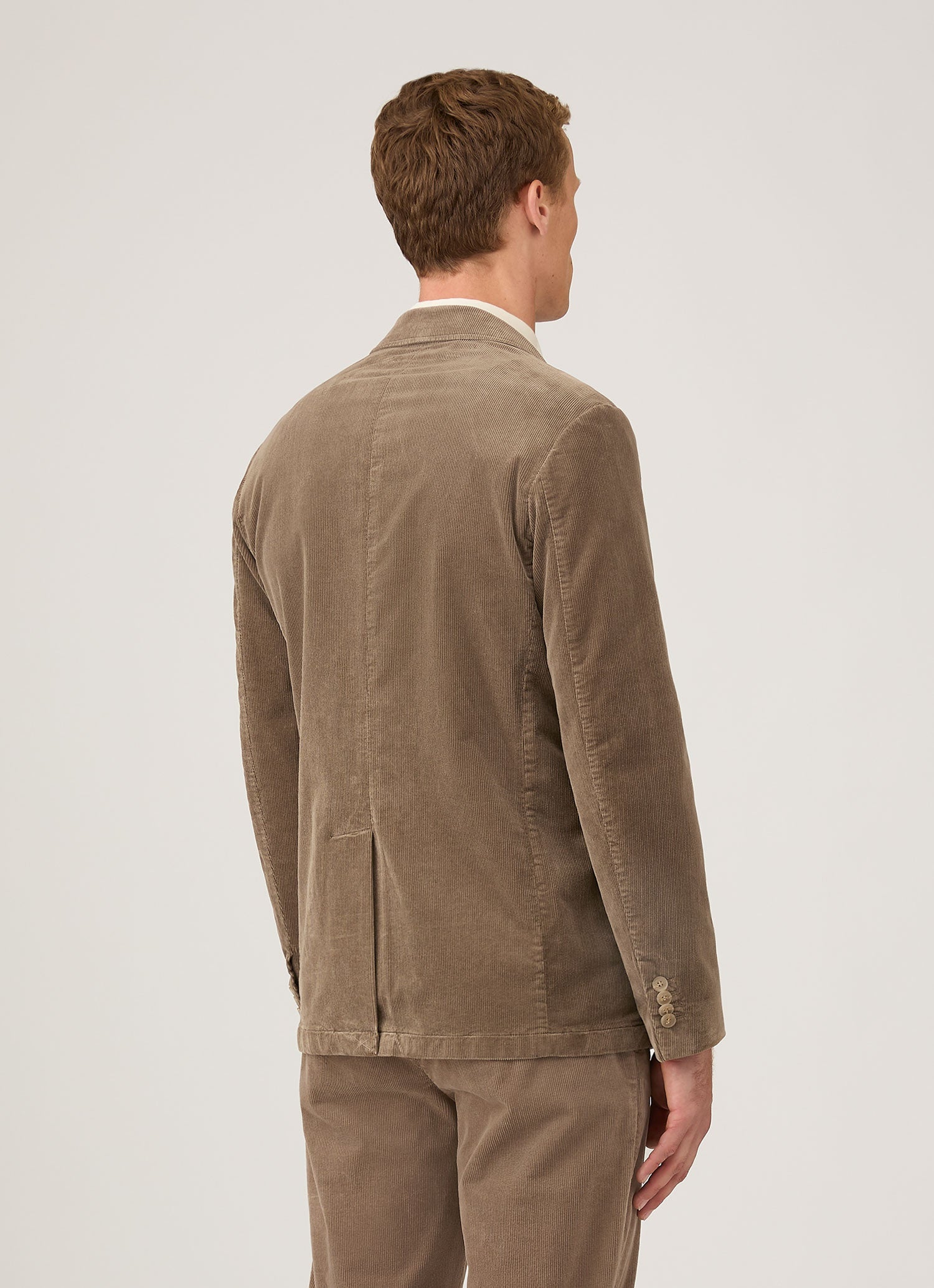Men's Corduroy Blazer in Bark
