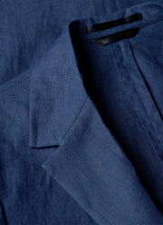 Men's Linen Blazer in Light Navy