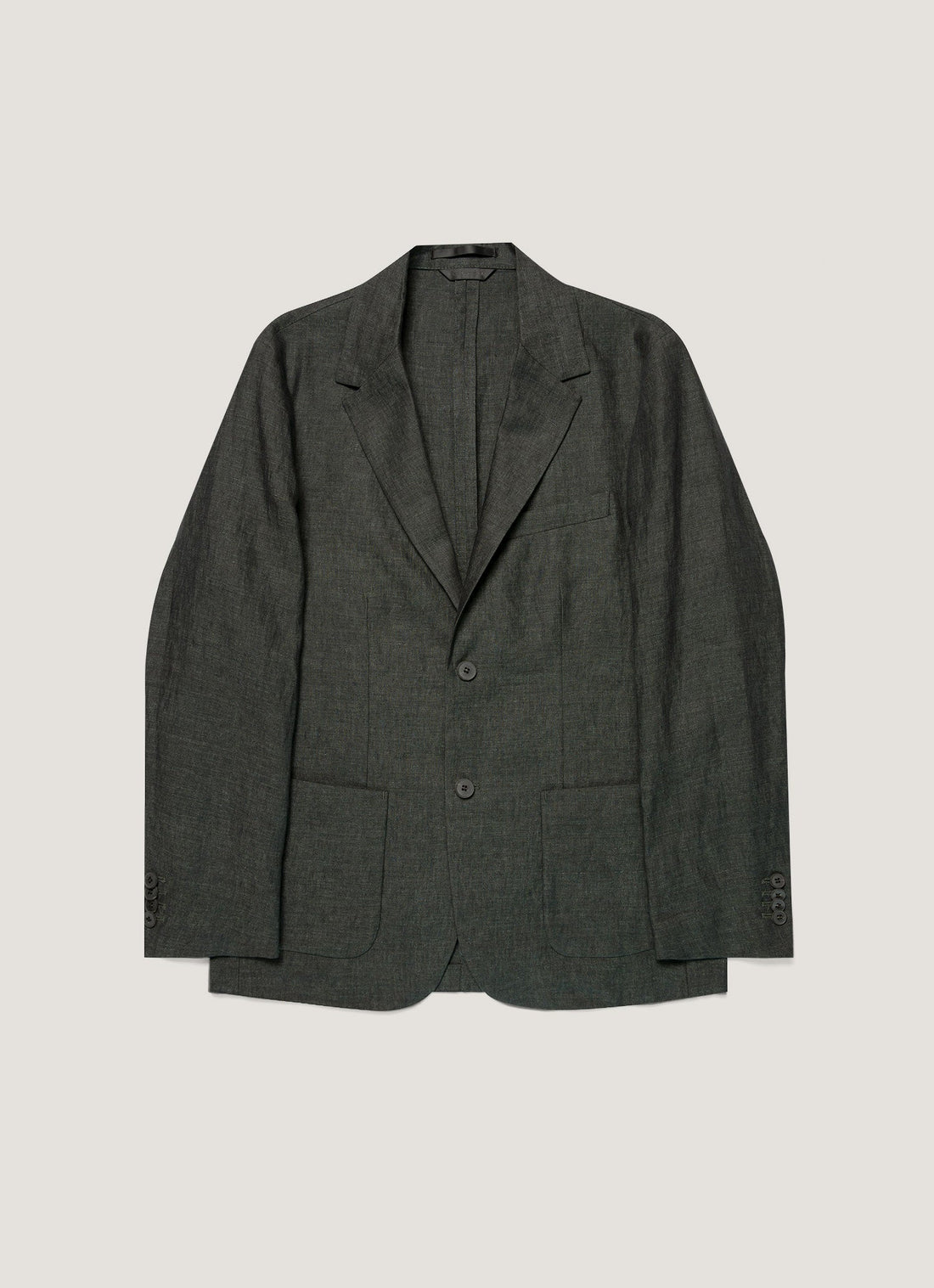 Men's Linen Blazer in Forest