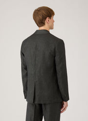 Men's Linen Blazer in Forest
