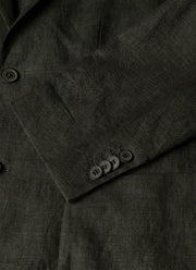 Men's Linen Blazer in Forest
