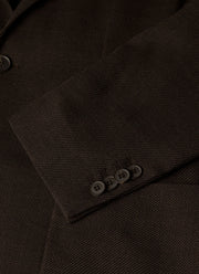 Men's Textured Wool Blazer in Truffle