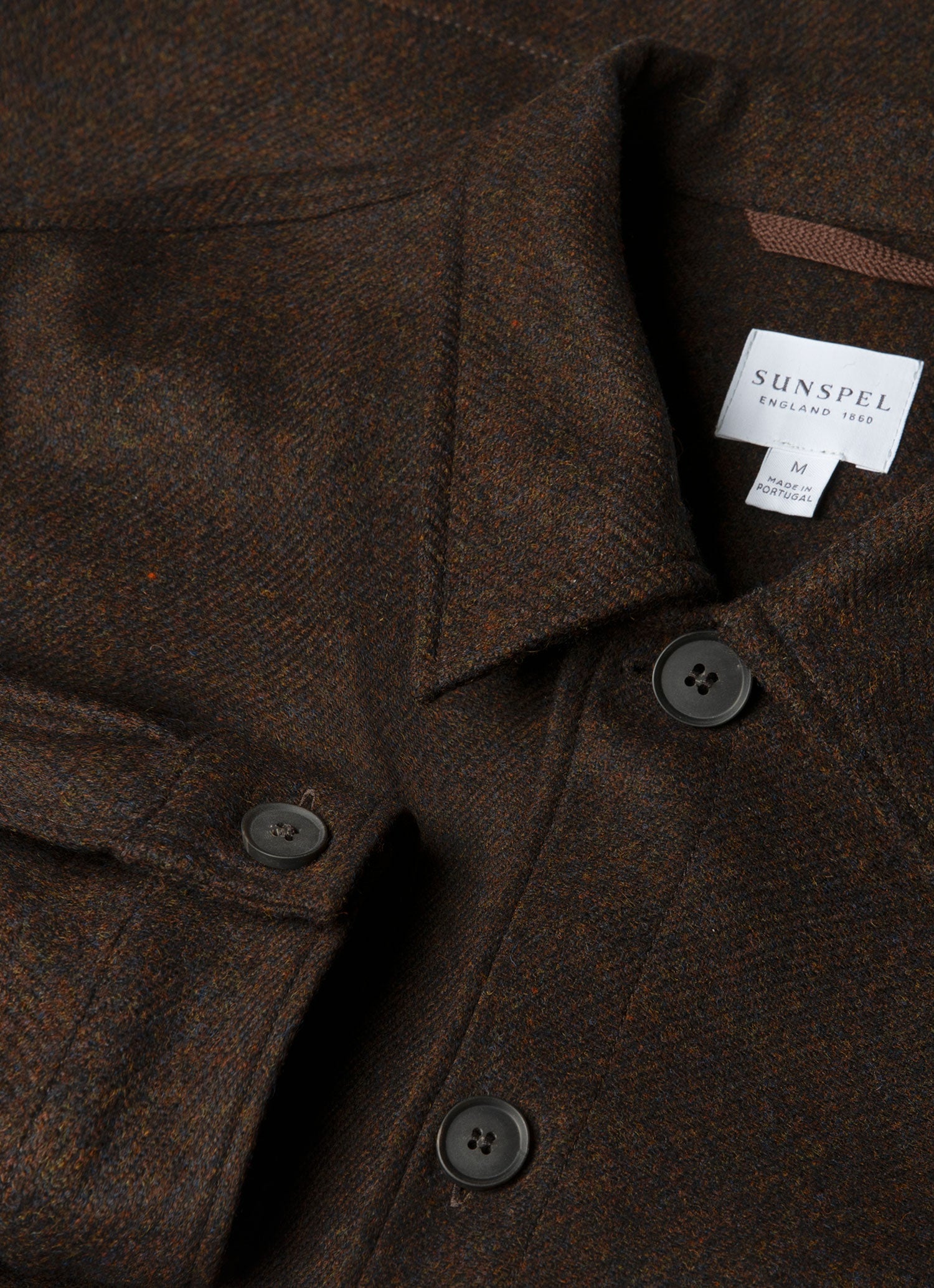 Men's Wool Twin Pocket Jacket in Truffle