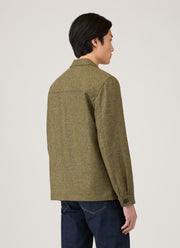 Men's Wool Twin Pocket Jacket in Sea Moss