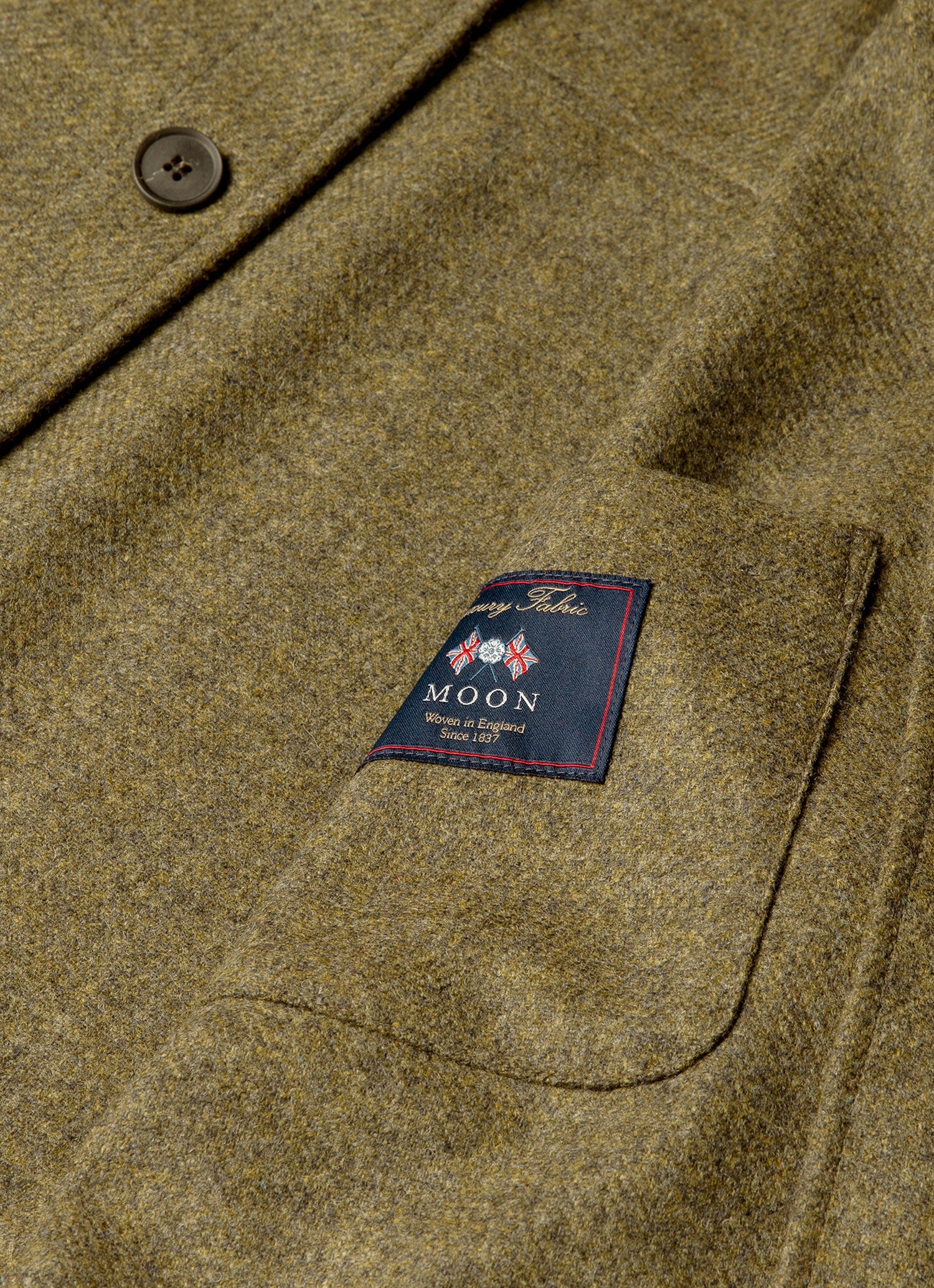Men's Wool Twin Pocket Jacket in Sea Moss