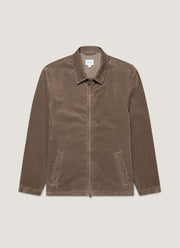 Men's Corduroy Harrington Jacket in Bark