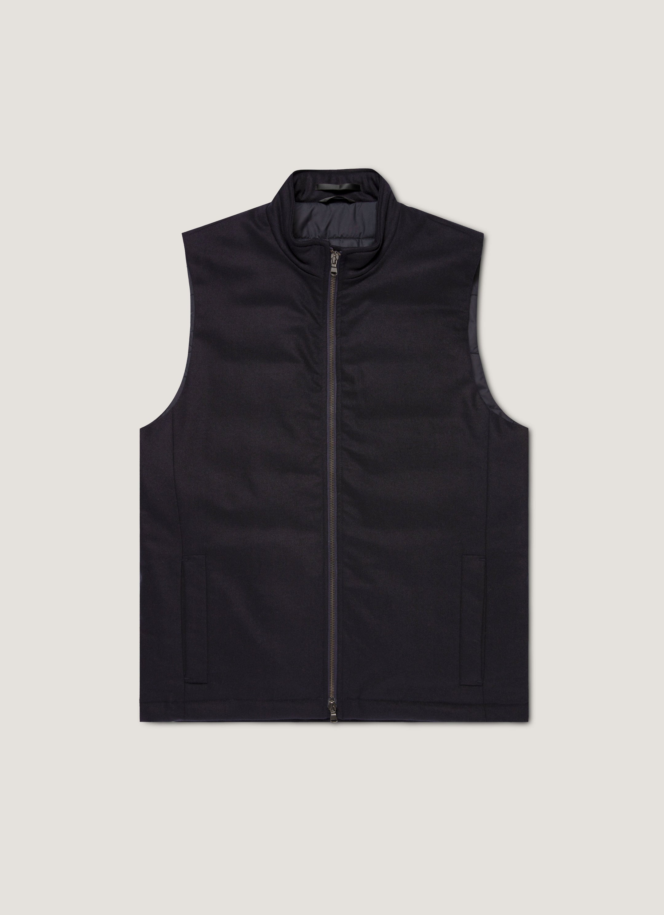 Men's Wool Cashmere Gilet in Navy