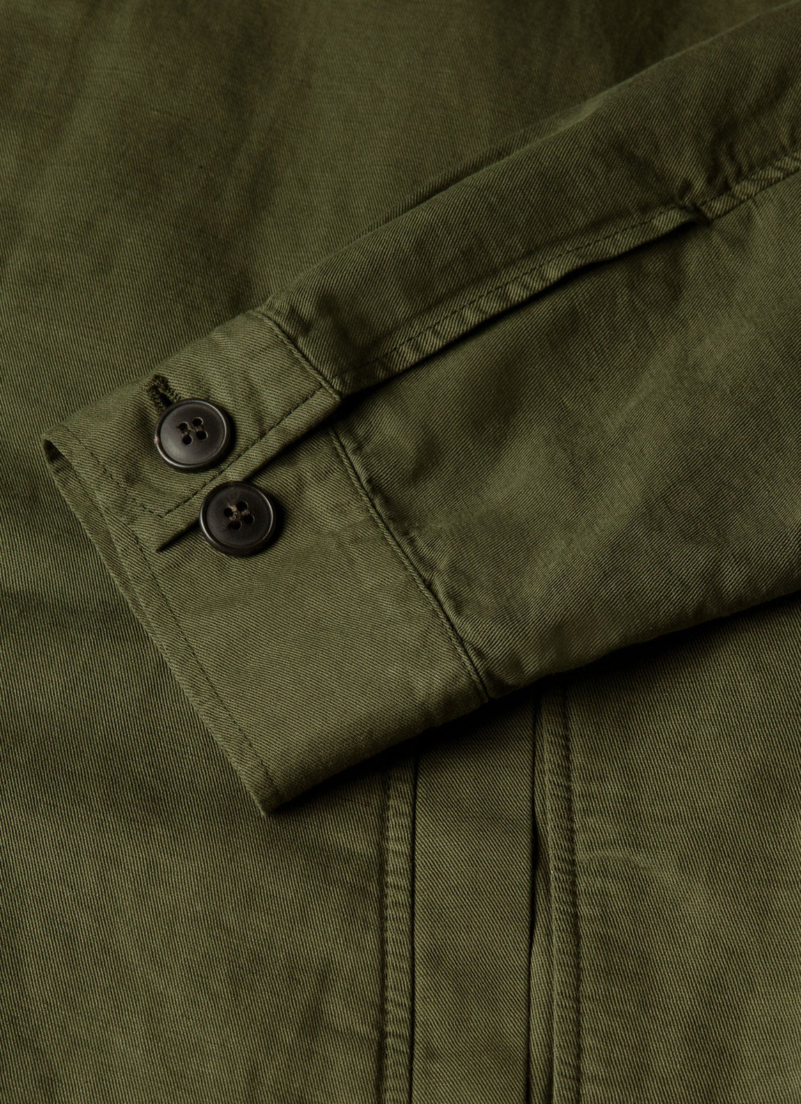 Men's Cotton Linen Jacket in Deep Olive