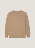 Men's Lambswool Crew Neck Jumper in Sandstone