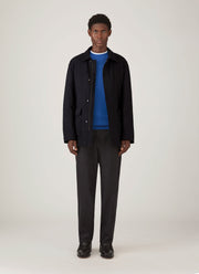 Men's Lambswool Crew Neck Jumper in Cobalt