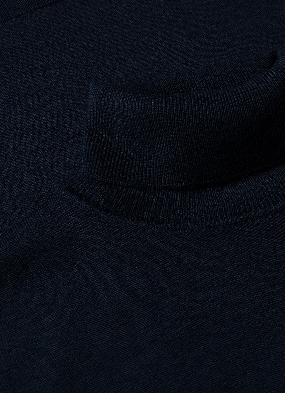 Men's Extra-Fine Merino Roll Neck in Light Navy