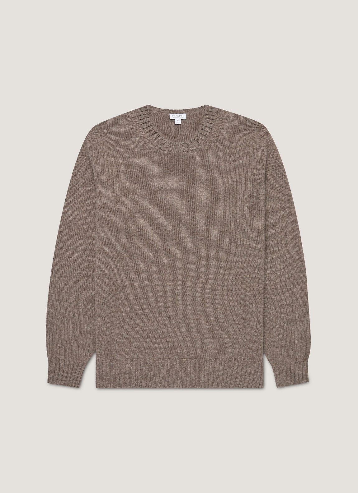 Men's Roxburgh Cashmere Jumper in Bark