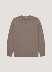Men's Roxburgh Cashmere Jumper in Bark