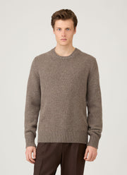Men's Roxburgh Cashmere Jumper in Bark
