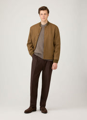 Men's Roxburgh Cashmere Jumper in Bark