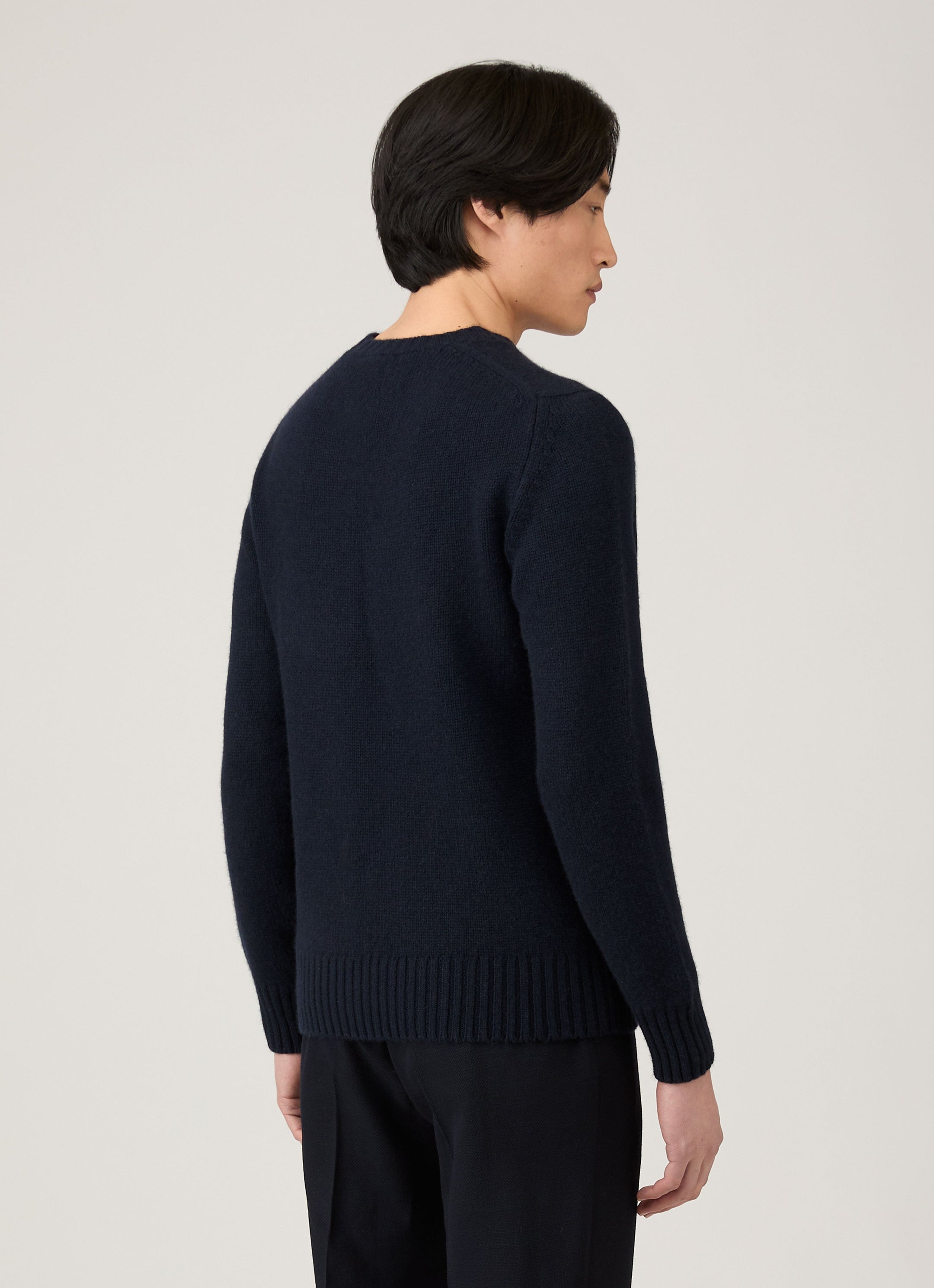 Men's Roxburgh Cashmere Jumper in Navy