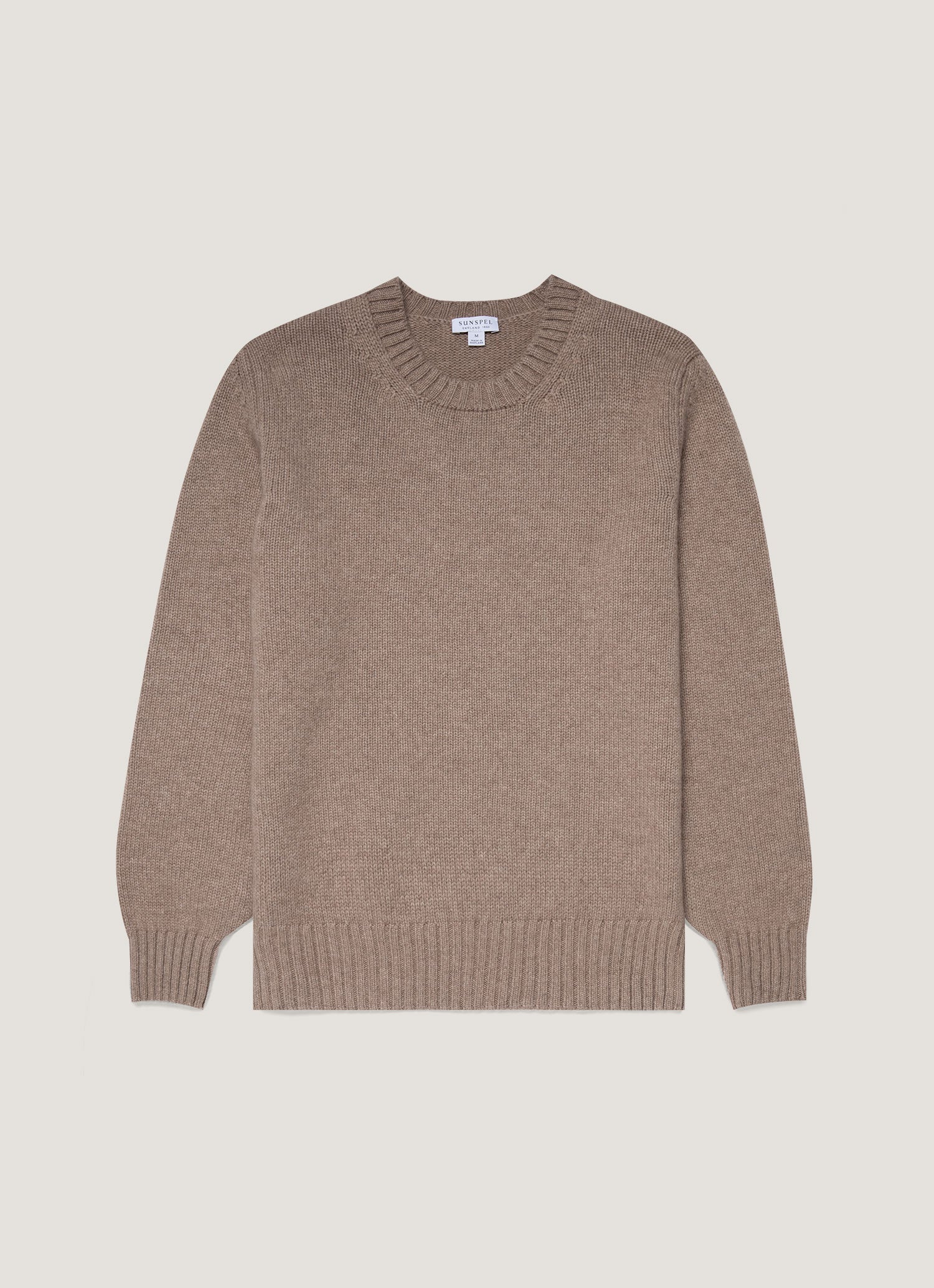 Men's Roxburgh Cashmere Jumper in Natural Brown