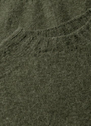 Men's Shetland Crew Neck Jumper in Sea Moss