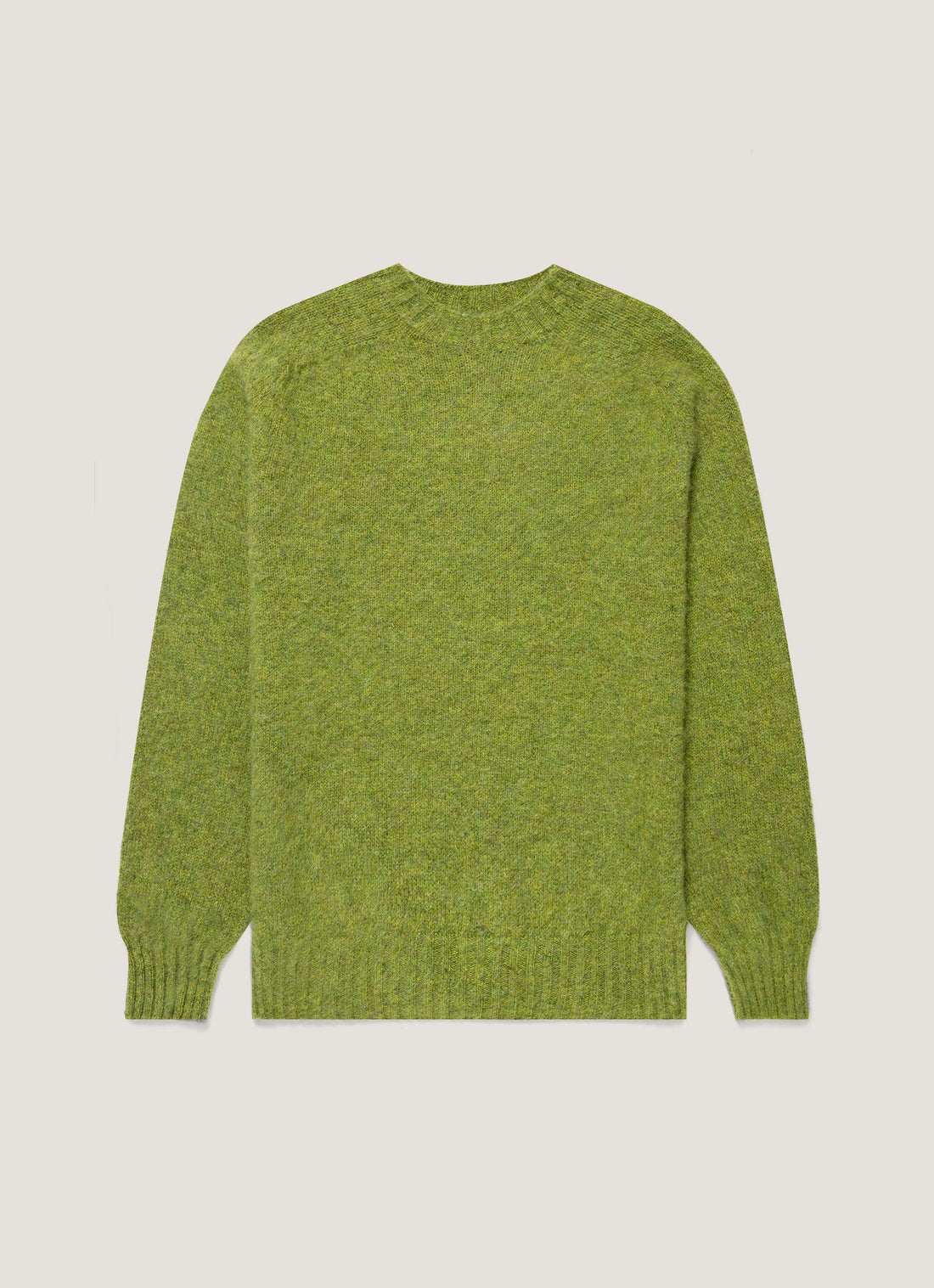 Men's Shetland Crew Neck Jumper in Crabapple