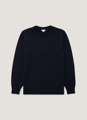 Men's Fisherman Jumper in Navy