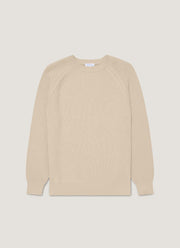 Men's Ribbed Jumper in Mink